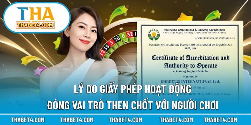 Tầm quan trọng của giấy phép vận hành đối với người chơi